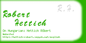 robert hettich business card