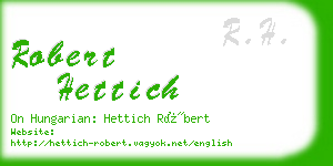 robert hettich business card